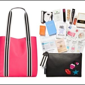 Macy’s makeup bags with samples!